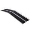 Portable And Foldable Wheelchair Ramp With Non Skid Surface 600 Pound Capacity Aluminium 10Ft - Silver - Image 4