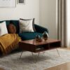 Hunter - Small Lift Top Coffee Table - Umber Brown / Gold - Image 7