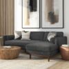 Morrison - Right Sectional Sofa - Charcoal Gray - Image 9
