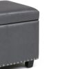 Kingsley - Large Storage Ottoman - Stone Gray - Image 8