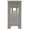 Hearth & Haven Clara - Console Table With Storage Drawers And Bottom Shelf Wash - Gray Wash - Image 8