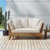 Outdoor Expandable Daybed And Cushions - Teak - Image 2
