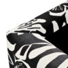 Luxury Storage Ottoman With Floral Patterned Fabric, Soft Close Hinges, Multi Functional Footrest & Seat - Black Floral / White - Image 13