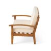 Peyton - Outdoor Loveseat And Coffee Table Set With Water Resistant Cushions - Teak - Image 12
