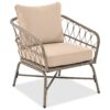 Bohemia-Inspired 4 Person Outdoor Seating Group With Removable Cushions, Conversation Patio Set With Wood Tabletop - Beige - Image 14