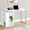 Computer Desk, Home Office, Left, Right Set-Up, Storage Shelves, Work, Laptop, Contemporary, Modern - White - Image 5