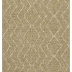Earth - 5'3" X 7'3" Indoor, Outdoor Area Rug - Jute / White