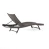 Kauai - Modern Style Wicker Chaise Lounge - Brown Multi - Image 19