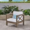 Brava - Modern Club Chair With Water Resistant Cushions - Gray / White - Image 6