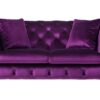 Atronia - Velvet Loveseat - Purple - Image 2
