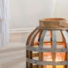 Decorative Lantern With Handle, Wooden Lantern For Indoor Outdoor, Home Garden Wedding - Silver - Image 7