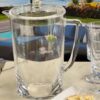 Halo - Oval Design Unbreakable Plastic Water Pitcher With Lid Acrylic, 2.75 Quarts - Clear - Image 4