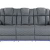 Raize - 10 Power Reclining Sofa With DDT, WC And LED - Gray - Image 2