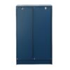 Painted Cabinet With Glass Doors, Drawer, And Open Storage Space For Bedroom And Living Room - Navy Blue - Image 23