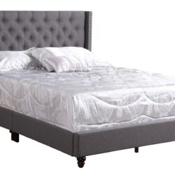 Full Upholstered Bed - Gray