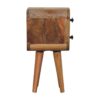 Extra Mini Curved Bedside Table - Oak - Image 3