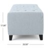 Stylish Guernsey Ottoman With Storage Function - Light Sky - Image 10