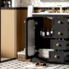 Bathroom Vanity With A Soft Close Glass Door, Adjustable Shelves, And Three Drawers - Black - Image 24