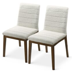 Ines - Dining Chair (Set of 2) - Brown / White