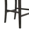 Bar Stools (Set of 2), Rubber Wood Frame, Retro Bar Chairs Suitable For Kitchen Island - Black / Gray - Image 15