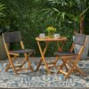 Evergreen - Outdoor Dining Set With Dining Table And 2 Chair - Brown - Image 6
