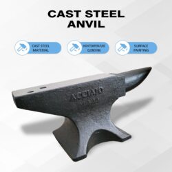 Single Horn Anvil 66Lbs Cast Steel Anvil smith For Sale Forge Tools And Equipment Anvil Rugged Round Horn Anvil smith Jewelers Metalsmith smith Tool - Black