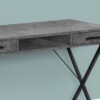 Computer Desk, Home Office, Laptop, Left Right Set-Up, Storage Drawers, Work, Contemporary, Modern - Gray - Image 4