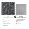 Interlocking Deck Tiles Plastic Waterproof Outdoor All Weather Anti-Slip Bathroom Shower Balcony Porch Strong Weight Capacity Upto 440 Lbs, Pebble Stone Pattern Pack Of 60 - Black - Image 10