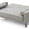 Contemporary Loveseat For Two - Gray - Image 4