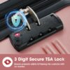 3 Piece Luggage Set Hardside Spinner Suitcase With Tsa Lock 20" 24' 28" Available - Rose Gold - Image 7