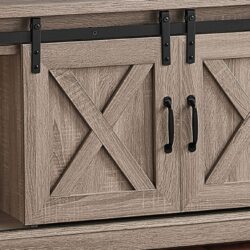 TV Stand, Console, Media Entertainment Center, Storage Cabinet, Transitional - Taupe