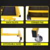 Adjustable Work Table With Drawer - Yellow / Black - Image 15