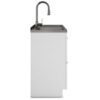 Shaker - Modern Wide Laundry Cabinet With Faucet And Stainless Steel Sink - White - Image 3