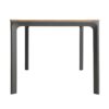Eucalyptus Wood Topped Patio Dining Table With Aluminum Frame - Gray - Image 6