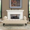 Lewis Bolster - Arm Entryway Bench - Sky Neutral Beige - Image 10