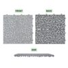 Interlocking Deck Tiles Plastic Waterproof Outdoor All Weather Anti-Slip Bathroom Shower Balcony Porch Strong Weight Capacity Upto 440 Lbs, Pebble Stone Pattern Pack Of 12 - Gray - Image 3