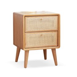 Bedside Cabinet, Modern Simple Nightstands North America - Oak