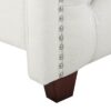 Marcella - Queen Upholstered Shelter Headboard Bed Set - Antique White - Image 7