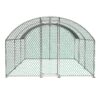Large Chicken Coop Metal Chicken Run With Waterproof And Anti-Uv Cover, Dome Shaped Walk-In Fence Cage Hen House For Outdoor And Yard Farm Use, 1" Tube Diameter - White - Image 10