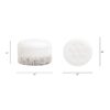 Yolanda - Round Upholstered Accent Ottoman - Almond White - Image 7