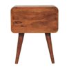 Curved Bedside Table - Caramel - Image 7