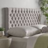Queen Size Headboard With Button Tufting - Light Gray - Image 8