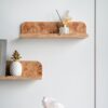 Burl - Wood Floating Wall Shelf - Brown - Image 5