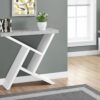 Accent Console Table For Entryway, Modern Convenient Design - White - Image 3