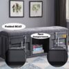 Cargo - Bench With Storage - Gray / Gunmetal - Image 6