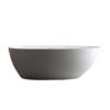 Solid Surface Matte Tub, Freestanding Solid Surface Resin Stone Bathtub, Solid Surface Matte White Soaking Tub, Free Standing Tub With Overflow And Pop-Up Drain - Matte White - Image 7