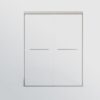 Double Sliding Shower Door, Semi Frameless Bypass Bathroom Sliding Door With 1 / 4" (6Mm) Tempered Glass For Walk In Shower - Chrome - Image 11