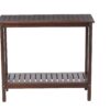 Workstation For Garden Balcony Garage, Acacia Console Potting Table - Brown - Image 10