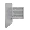 Rectangle Medicine Cabinet Mirror Bathroom Mirror With Storage Wall Mounted Medicine Mirror Cabinet With LED - Sliver - Image 8