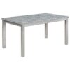 6 Pieces Wooden Dining Table Set, Wooden Dining Table With 4 Upholstered Chairs And Bench For 6 People - Silver Gray - Image 10